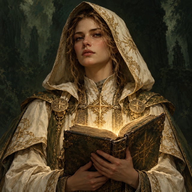 Priest editorial illustration
